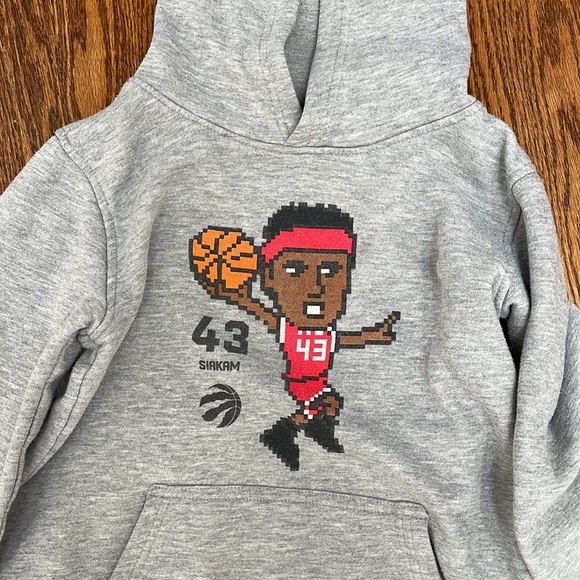 NBA Raptors Pascal Siakam Grey Hoodie - Picture 1 of 4